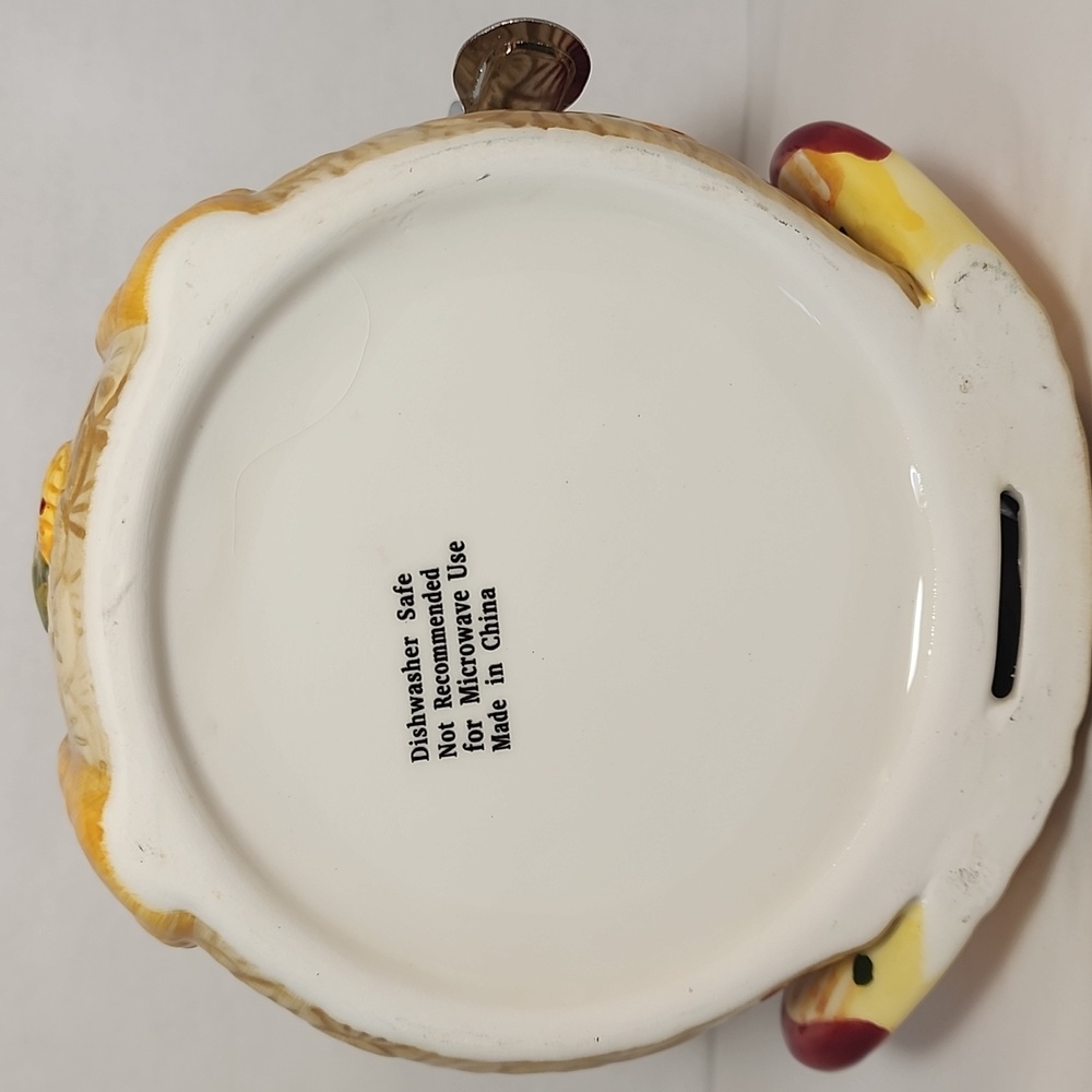 Turkey Biscuit Ceramic Cannister Jar  "Thanksgiving Theme" Home Decor Kitchen - Picture 12 of 12
